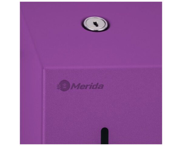 Dozownik mydła w płynie MERIDA STELLA VIOLET LINE MINI, pojemność zbiornika 400 ml, fioletowy Dozownik mydła w płynie MERIDA STELLA VIOLET LINE MINI, pojemność zbiornika 400 ml, fioletowy