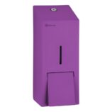 Dozownik płynu dezynfekcyjnego w sprayu MERIDA STELLA VIOLET LINE, pojemność wkładów 1000 ml , fioletowy