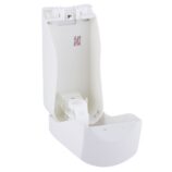 Dozownik mydła w płynie lub kremu do rąk MERIDA TOP MAXI na jednorazowe wkłady 880 ml, tworzywo ABS, biały, okienko szare