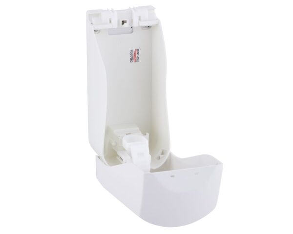 Dozownik mydła w płynie lub kremu do rąk MERIDA TOP MAXI na jednorazowe wkłady 880 ml, tworzywo ABS, biały, okienko szare Dozownik mydła w płynie lub kremu do rąk MERIDA TOP MAXI na jednorazowe wkłady 880 ml, tworzywo ABS, biały, okienko szare