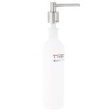 Dozownik mydła w płynie blatowy WALEC, pojemność zbiornika 1000 ml, matowy