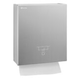 Podszafkowy pojemnik na ręczniki składane MERIDA STELLA SLIM MAXI, stal matowa