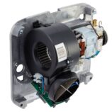 Suszarka do rąk MERIDA SANIFLOW PLUS z przyciskiem, stalowa, biała