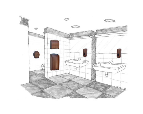 Mechaniczny podajnik ręczników w rolach MERIDA UNIQUE SOLID CUT ECO LINE Mechaniczny podajnik ręczników w rolach MERIDA UNIQUE SOLID CUT ECO LINE