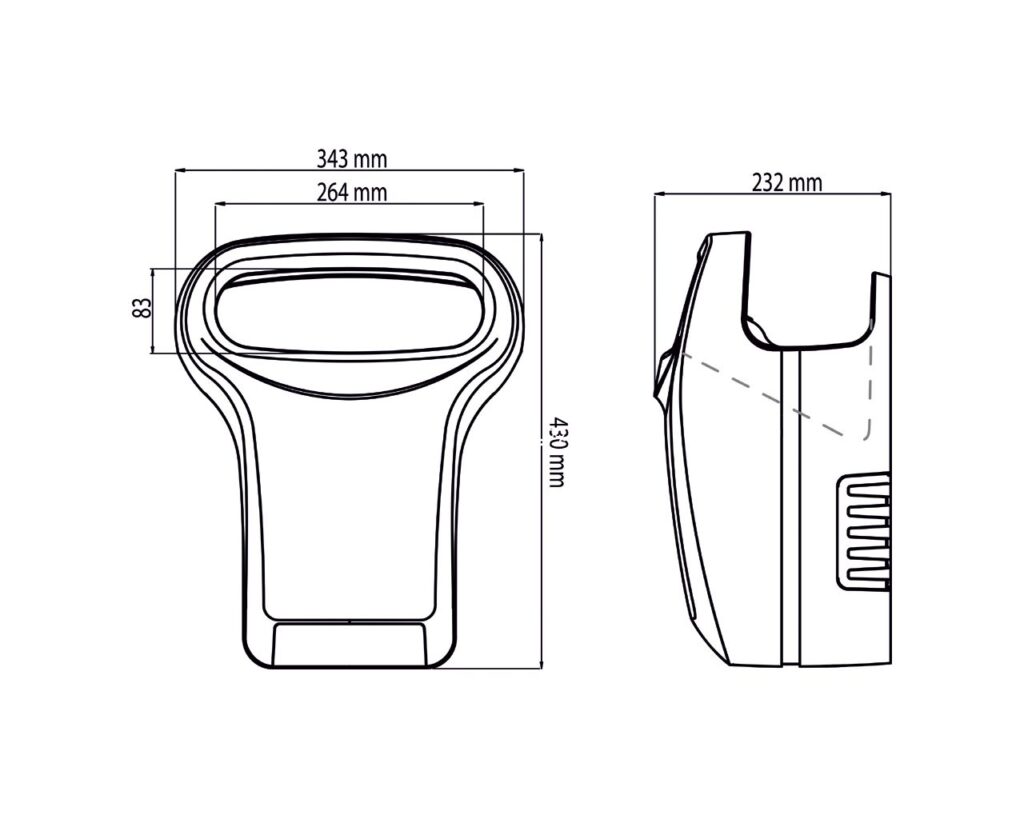 Suszarka kieszeniowa do rąk MERIDA EXP'AIR, aluminium, biała