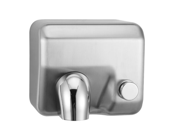 Suszarka do rąk MERIDA STARFLOW PLUS z przyciskiem, stal matowa z powłoką AFP Suszarka do rąk MERIDA STARFLOW PLUS z przyciskiem, stal matowa z powłoką AFP