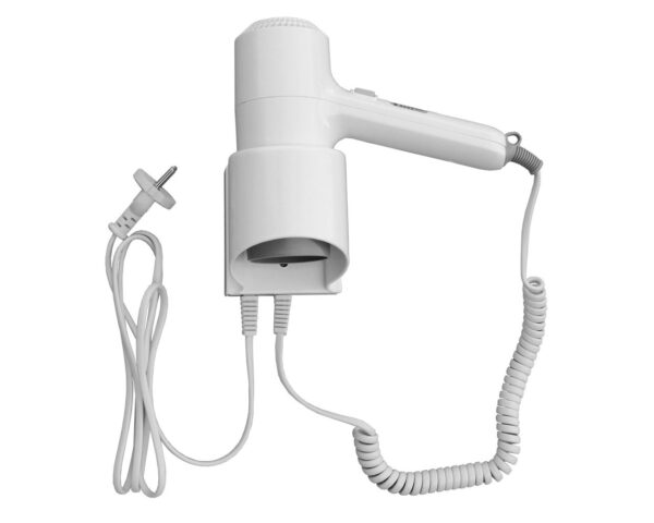 Suszarka do włosów MERIDA HOTELOWA ECO, tworzywo sztuczne, biała