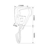 Suszarka do włosów MERIDA HOTELOWA COMFORT, tworzywo sztuczne, biała