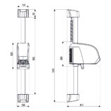 Suszarka do włosów MERIDA NEPTUNE BASENOWA, niebieska