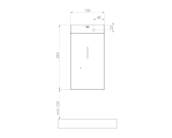 Bezdotykowy automatyczny dozownik mydła w pianie MERIDA STELLA AUTOMATIC STONE GREY LINE na jednorazowe wkłady 1000 g, szary kamienny Bezdotykowy automatyczny dozownik mydła w pianie MERIDA STELLA AUTOMATIC STONE GREY LINE na jednorazowe wkłady 1000 g, szary kamienny