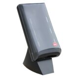 Pojemnik na serwetki gastronomiczne, czarny, tworzywo sztuczne, duży, nablatowy ze stojakiem