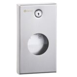 Pojemnik na torebki higieniczne MERIDA STELLA, pojemność 30 szt. torebek, stal matowa