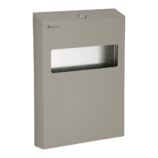 Pojemnik na podkładki na deskę sedesową MERIDA STELLA STONE GREY LINE, szary kamienny