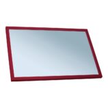 Lustro w ramie metalowej - czerwonej MERIDA STELLA RED LINE, 40 x 60 cm