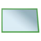 Lustro w ramie metalowej - zielonej MERIDA STELLA GREEN LINE, 40 x 60 cm