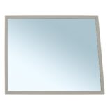 Lustro w ramie metalowej - szarej kamiennej MERIDA STELLA STONE GREY LINE, 50 x 60 cm