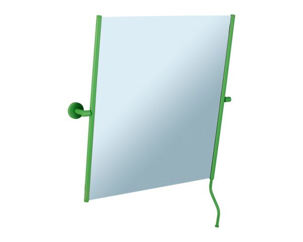 Lustro uchylne w oprawie zielonej matowej z uchwytem ułatwiającym regulację kąta nachylenia MERIDA STELLA GREEN LINE, 50 x 60 cm Lustro uchylne w oprawie zielonej matowej z uchwytem ułatwiającym regulację kąta nachylenia MERIDA STELLA GREEN LINE, 50 x 60 cm