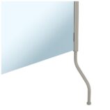 Lustro uchylne w oprawie szarej kamiennej matowej z uchwytem ułatwiającym regulację kąta nachylenia MERIDA STELLA STONE GREY LINE, 50 x 60 cm