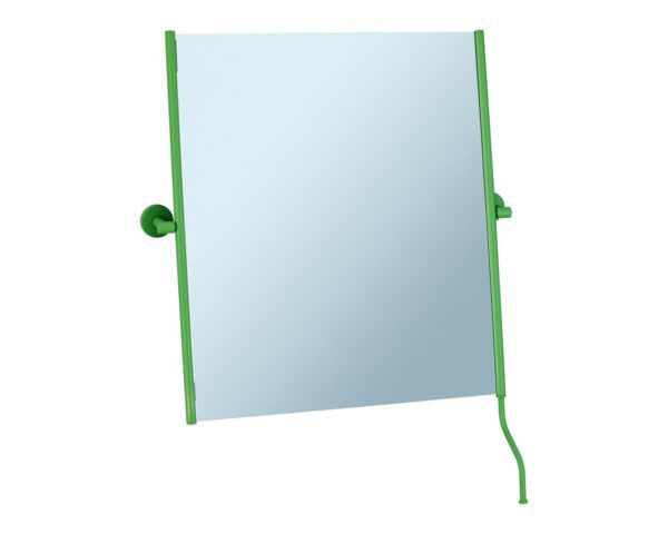Lustro uchylne w oprawie zielonej matowej z uchwytem ułatwiającym regulację kąta nachylenia MERIDA STELLA GREEN LINE, 50 x 60 cm Lustro uchylne w oprawie zielonej matowej z uchwytem ułatwiającym regulację kąta nachylenia MERIDA STELLA GREEN LINE, 50 x 60 cm