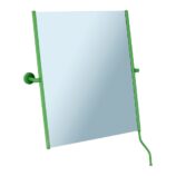 Lustro uchylne w oprawie zielonej matowej z uchwytem ułatwiającym regulację kąta nachylenia MERIDA STELLA GREEN LINE, 50 x 60 cm