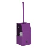 Szczotka do WC z uchwytem, mocowana do ściany MERIDA STELLA VIOLET LINE, fioletowa