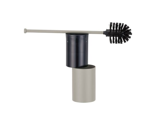 Szczotka do WC z uchwytem mocowanym do ściany, tuba krótka, MERIDA STELLA STONE GREY LINE, szara kamienna Szczotka do WC z uchwytem mocowanym do ściany, tuba krótka, MERIDA STELLA STONE GREY LINE, szara kamienna