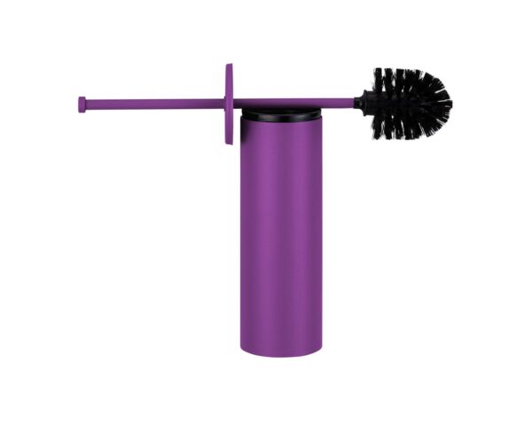 Szczotka do WC z uchwytem mocowanym do ściany, tuba z przykrywką, MERIDA STELLA VIOLET LINE, fioletowa Szczotka do WC z uchwytem mocowanym do ściany, tuba z przykrywką, MERIDA STELLA VIOLET LINE, fioletowa