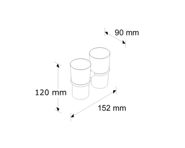 Uchwyt na dwie szklanki Uchwyt na dwie szklanki