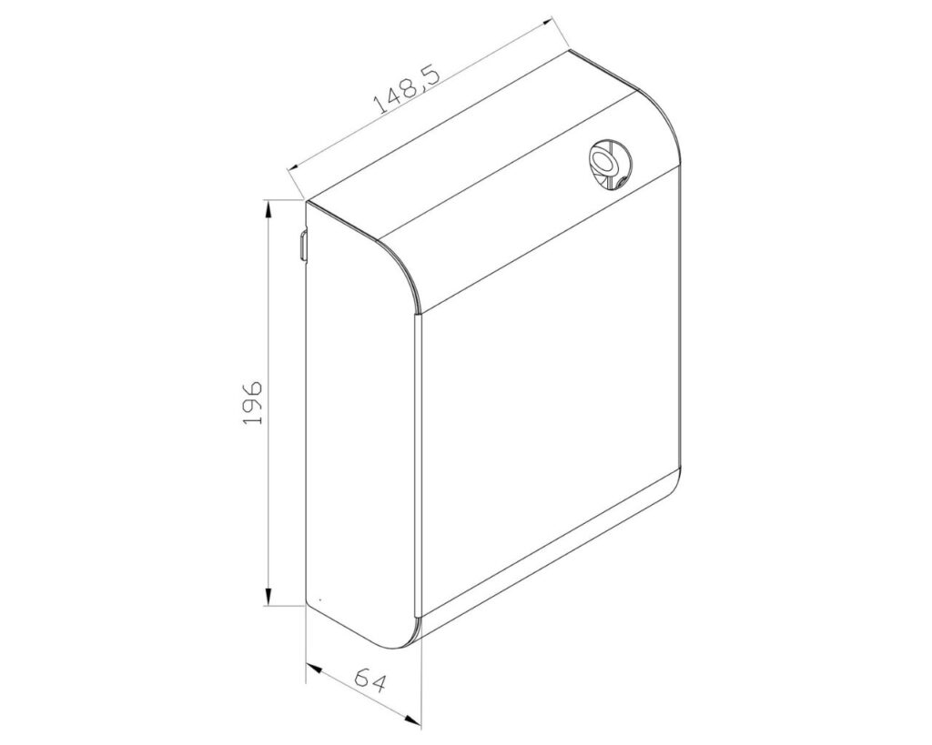 Obudowa elektronicznych dyfuzorów zapachów MERIDA AROMA, MERIDA STELLA BLACK LINE