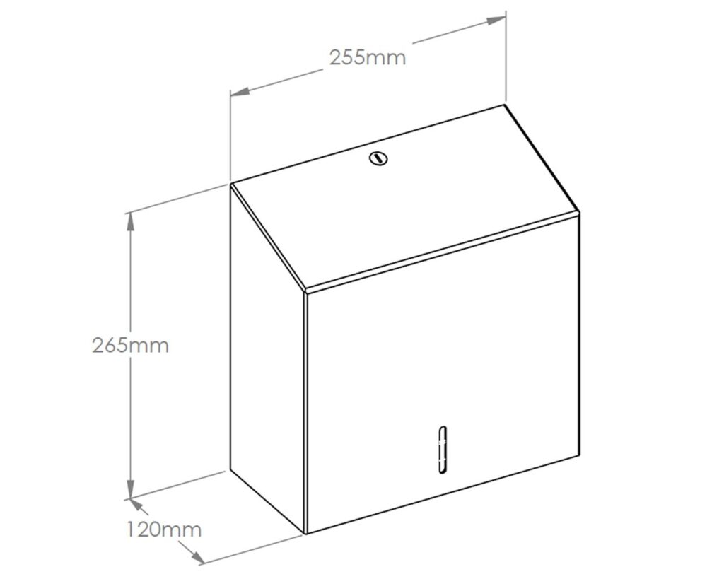 Pojemnik na ręczniki składane MERIDA INOX DESIGN MAXI - HONEYCOMB