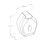 Pojemnik na papier toaletowy MERIDA UNIQUE RED LINE