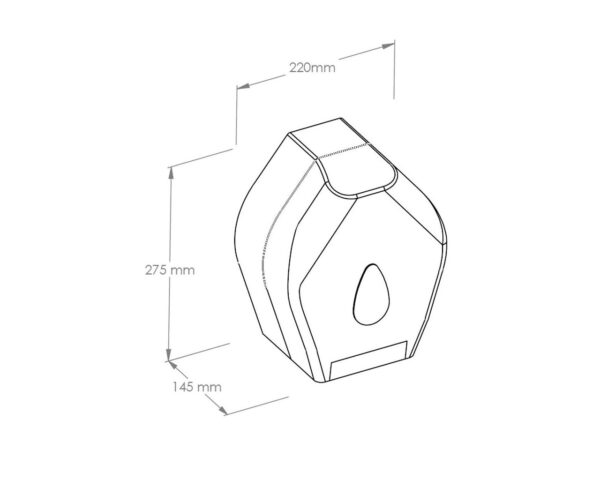 Pojemnik na papier toaletowy MERIDA UNIQUE EXCLUSIVE CARBON LINE Pojemnik na papier toaletowy MERIDA UNIQUE EXCLUSIVE CARBON LINE