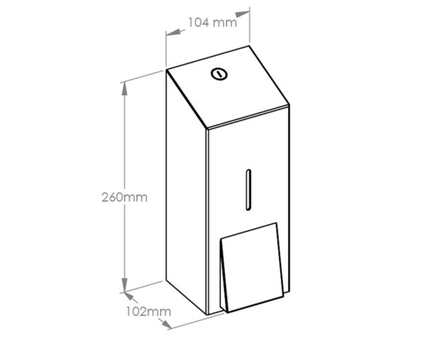 Dozownik mydła w pianie na jednorazowe wkłady z pompką spieniającą MERIDA INOX DESIGN MAXI - HONEYCOMB Dozownik mydła w pianie na jednorazowe wkłady z pompką spieniającą MERIDA INOX DESIGN MAXI - HONEYCOMB