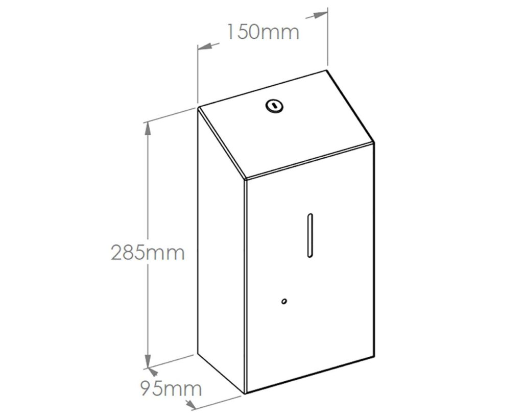 Bezdotykowy automatyczny dozownik mydła w pianie MERIDA STELLA AUTOMATIC na jednorazowe wkłady 1000 g, stal polerowana
