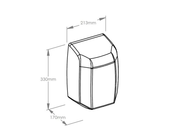 Suszarka do rąk MERIDA MACHFLOW STONE GREY LINE, szara kamienna Suszarka do rąk MERIDA MACHFLOW STONE GREY LINE, szara kamienna