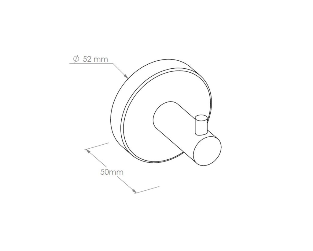 Wieszak pojedynczy MERIDA STELLA, polerowany