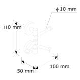 Wieszak ruchomy potrójny L70