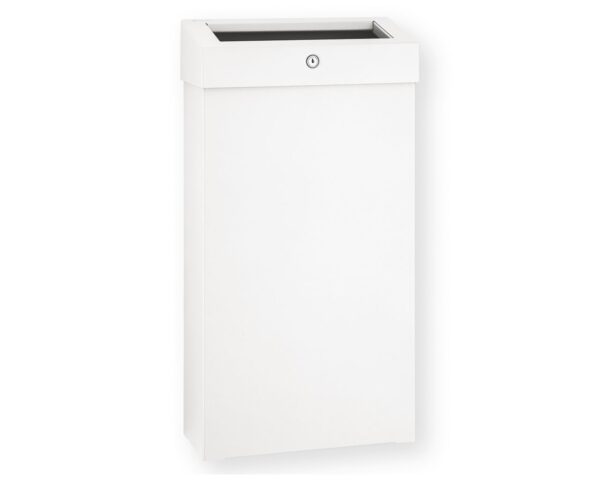 Kosz na odpady otwarty MERIDA STELLA SLIM WHITE LINE COMBO, pojemność 15 l, biały Kosz na odpady otwarty MERIDA STELLA SLIM WHITE LINE COMBO, pojemność 15 l, biały