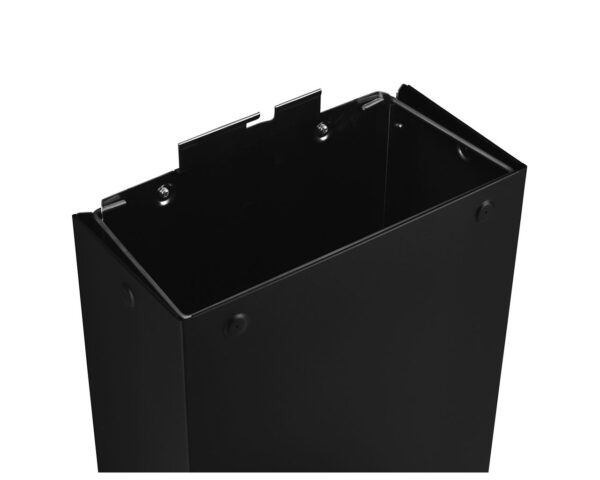 Kosz na odpady otwarty MERIDA STELLA SLIM BLACK LINE, pojemność 27 l, czarny Kosz na odpady otwarty MERIDA STELLA SLIM BLACK LINE, pojemność 27 l, czarny