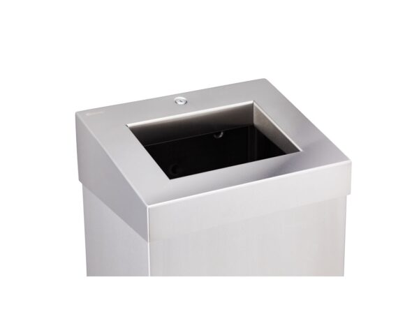 Kosz na odpady otwarty MERIDA STELLA, pojemność 45 l, stal matowa Kosz na odpady otwarty MERIDA STELLA, pojemność 45 l, stal matowa