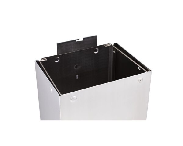 Kosz na odpady otwarty MERIDA STELLA, pojemność 45 l, stal matowa Kosz na odpady otwarty MERIDA STELLA, pojemność 45 l, stal matowa