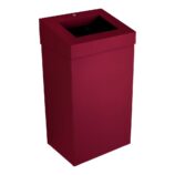Kosz na odpady otwarty MERIDA STELLA RED LINE, pojemność 45 l, czerwony