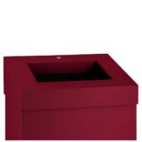 Kosz na odpady otwarty MERIDA STELLA RED LINE, pojemność 45 l, czerwony