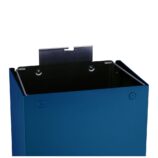 Kosz na odpady otwarty MERIDA STELLA BLUE LINE, pojemność 45 l, niebieski