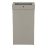 Kosz na odpady otwarty MERIDA STELLA SLIM STONE GREY LINE COMBO, pojemność 15 l, szary kamienny