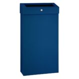 Kosz na odpady otwarty MERIDA STELLA SLIM BLUE LINE COMBO, pojemność 15 l, niebieski
