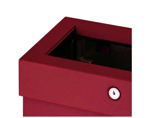 Kosz na odpady otwarty MERIDA STELLA SLIM RED LINE COMBO, pojemność 15 l, czerwony Kosz na odpady otwarty MERIDA STELLA SLIM RED LINE COMBO, pojemność 15 l, czerwony