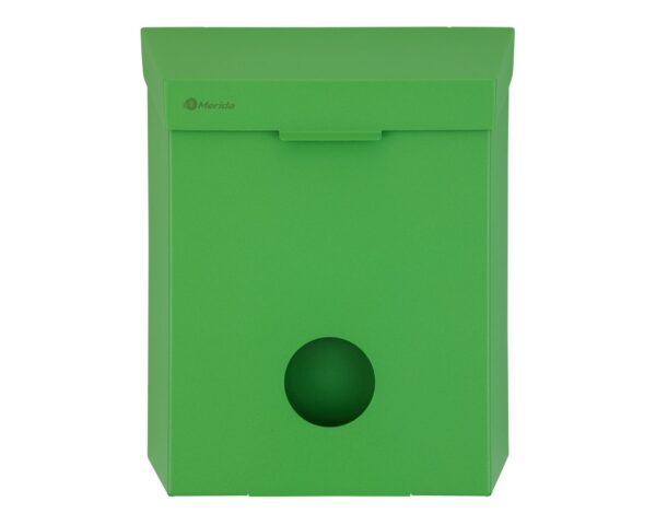 Kosz do damskich toalet MERIDA STELLA GREEN LINE z pojemnikiem na torebki higieniczne, pojemność 4,4 l, zielony Kosz do damskich toalet MERIDA STELLA GREEN LINE z pojemnikiem na torebki higieniczne, pojemność 4,4 l, zielony