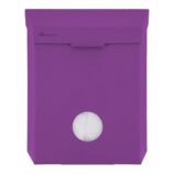 Kosz do damskich toalet MERIDA STELLA VIOLET LINE z pojemnikiem na torebki higieniczne, pojemność 4,4 l, fioletowy