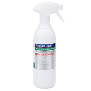 MERIDA VADO SOFT bezalkoholowy płyn do higienicznej dezynfekcji rąk i powierzchni, butelka ze spryskiwaczem 500 ml